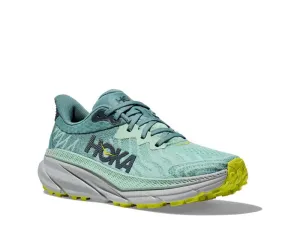 Womens Hoka Challenger ATR 7 in Mist Green/Trellis Anti Slip Insole Texture Trail Adventure