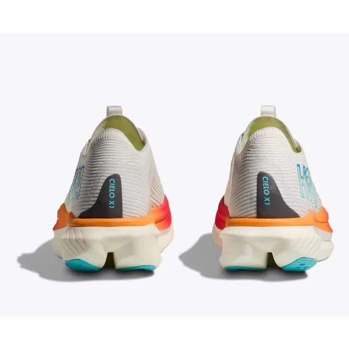 practical gear Womens Hoka Cielo X1 in Frost/Cerise