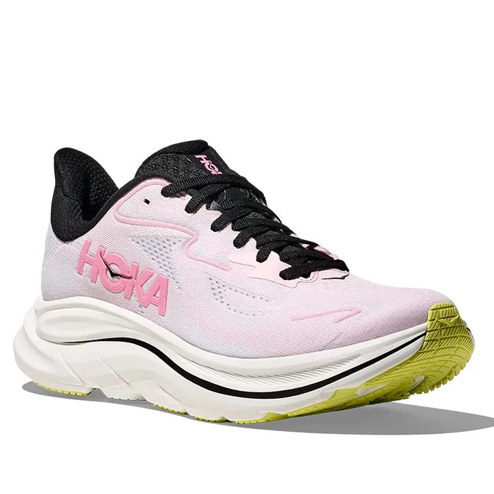 Neutral Stride Womens Hoka Clifton 10 in Carnation/Starlight Glow