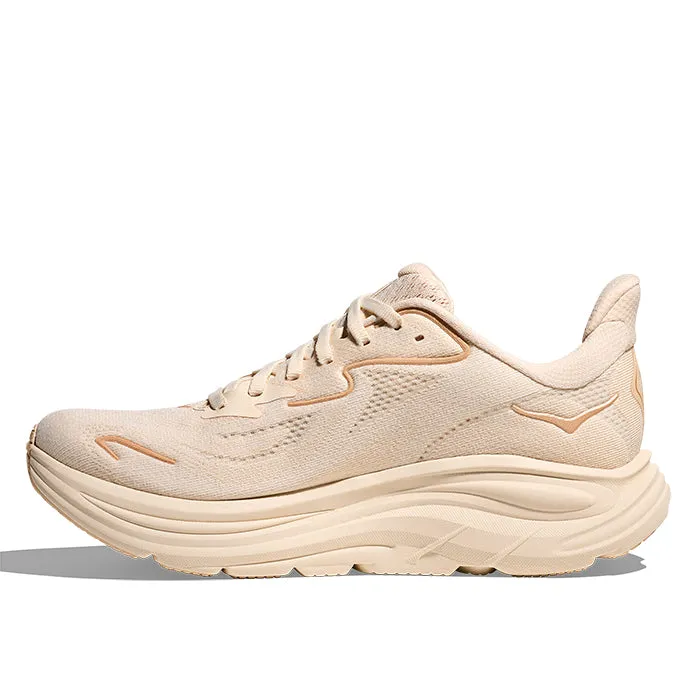 removable footbed shoes amateur runners' shoes Womens Hoka Clifton 10 in Vanilla/Birch