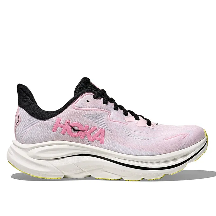 Stylish Design Amateur - runner Womens Hoka Clifton 10 Wide in Carnation/Starlight Glow