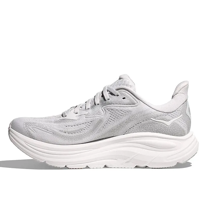 Womens Hoka Clifton 10 Wide in Cosmic Grey/Stardust running sneakers trail - running