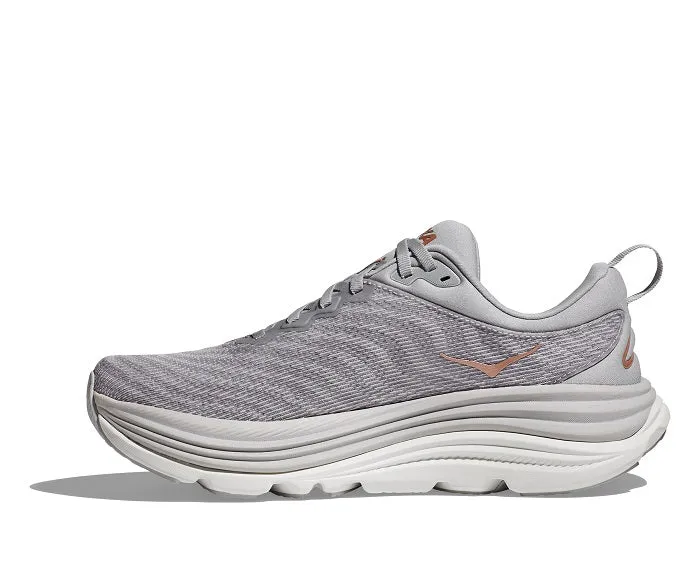 Womens Hoka Gaviota 5 in Harbor Mist/Rose Gold healthy competition