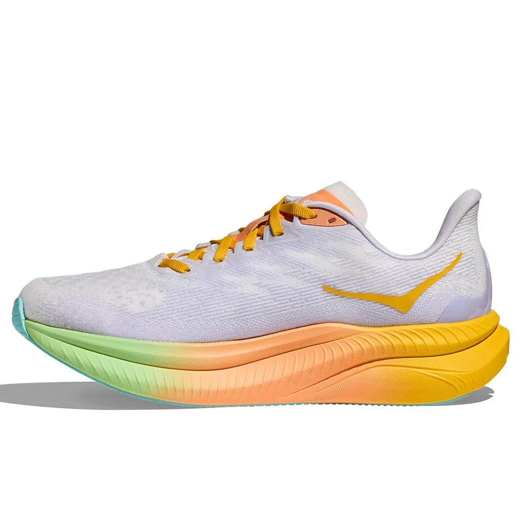 Womens Hoka Mach 6 in Frost/Starlight Glow timeless