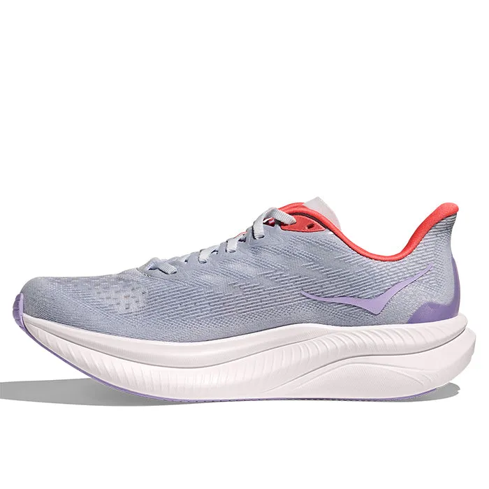for exercise Womens Hoka Mach 6 in Pale Dusk/Gull