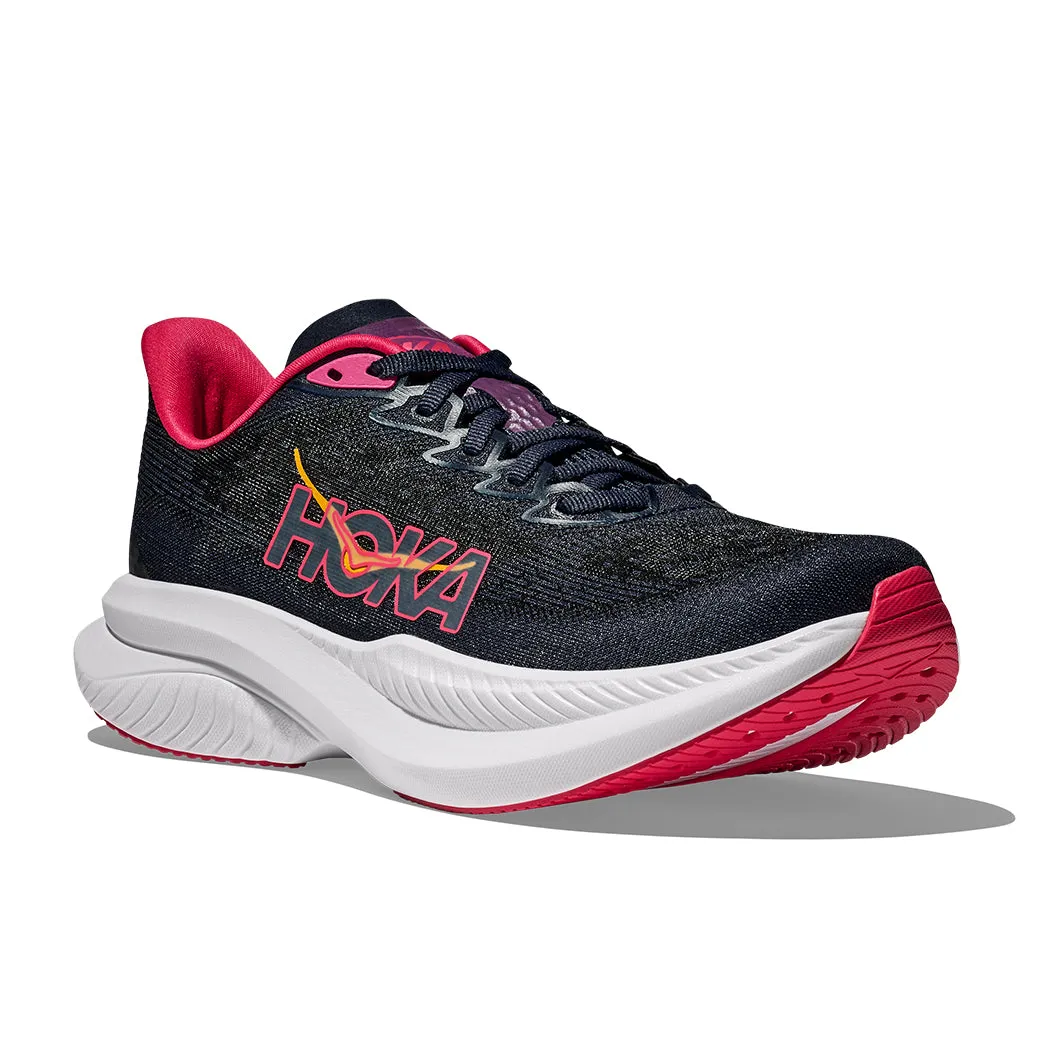 Womens Hoka Mach 6 in Varsity Navy/ Nautical Blue Seamless Bonding Construction