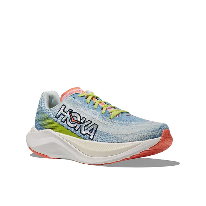 Womens Hoka Mach X in Dusk/Illusion smooth shoes Woven Upper Structure