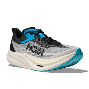 running in triathlons shoes cricket - ground running shoes Womens Hoka Rocket X 3 in White/Black