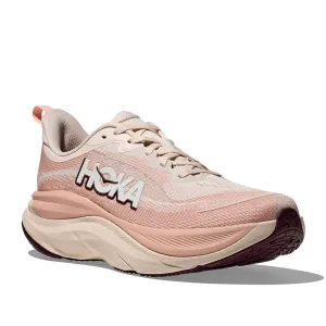 Shock Dispersing Structure triple - jump shoes Womens Hoka Skyflow Wide in Rose Cream/ Rose Latte