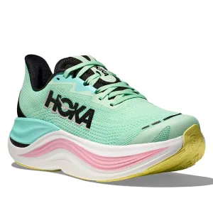 Womens Hoka Skyward X in Mint Flourite/Blue Spark Multi Directional Tread