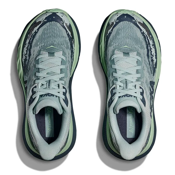 Womens Hoka Stinson ATR 7 in Droplet/Thunder Cloud Auxetic Structure