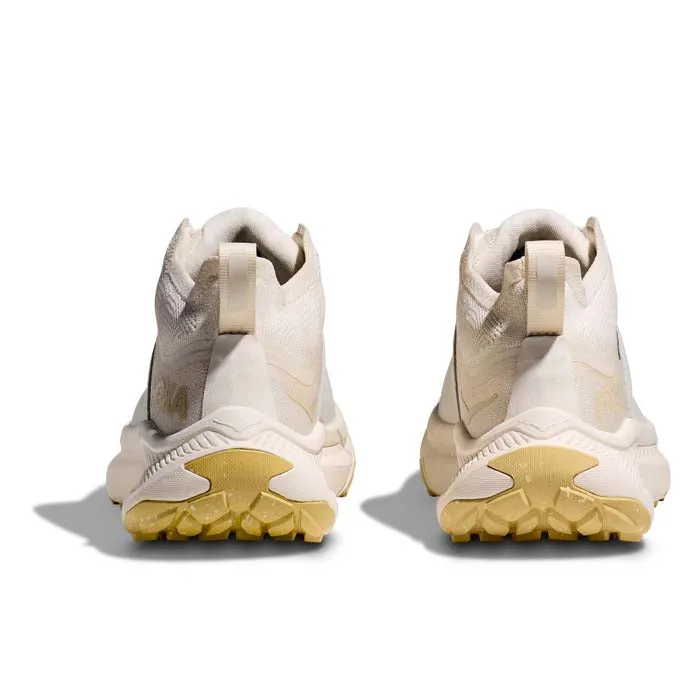 Womens Hoka Transport Chukka GTX in Alabaster/Alabaster mesh - upper - material - breathability shoes