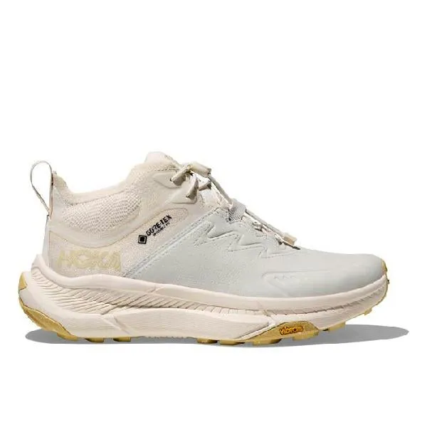 Womens Hoka Transport Chukka GTX in Alabaster/Alabaster Energy Guidance System Hyperglide Movement Tech