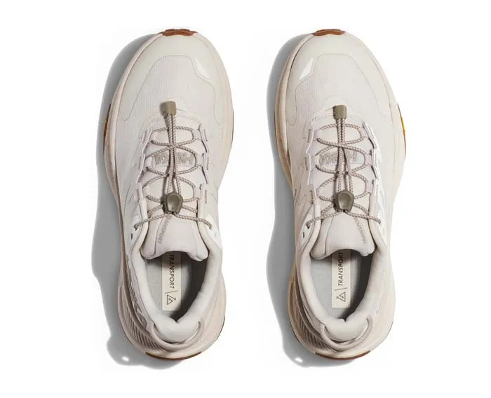 breathable experience Versatile Performance. Womens Hoka Transport in Eggnog/Eggnog