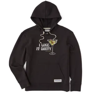 Women's I Like it Dirty Martini Simply True Fleece Hoodie Street Casual Classic Sporty