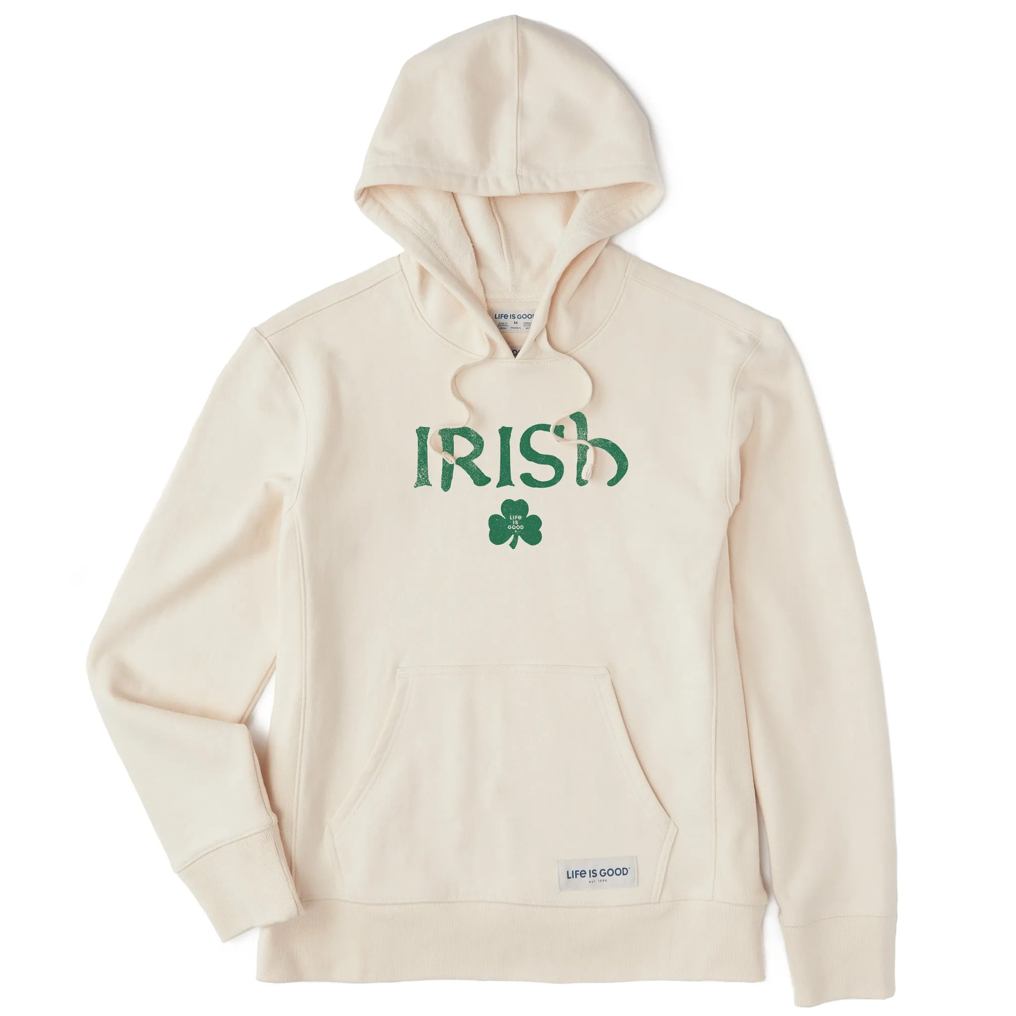 Soft Touch Sustainable Fabric Women's Irish Clover 2 Simply True Fleece Hoodie