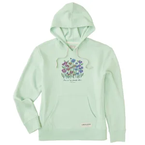 Women's Love Daisy Bee Simply True Fleece Hoodie single layer