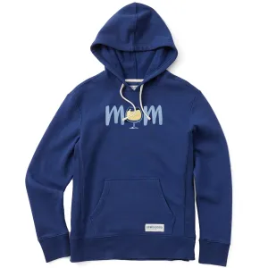 appropriate for sunny days Women's Mom Wine Simply True Fleece Hoodie