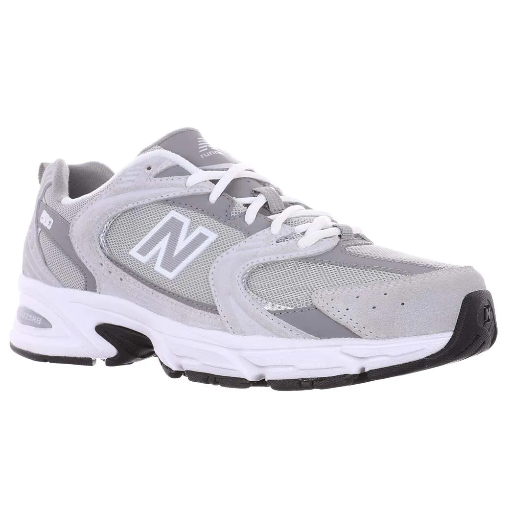 Womens New Balance 530 in Raincloud/ Shadow Grey Stretch Zone Engineering running in coastal areas