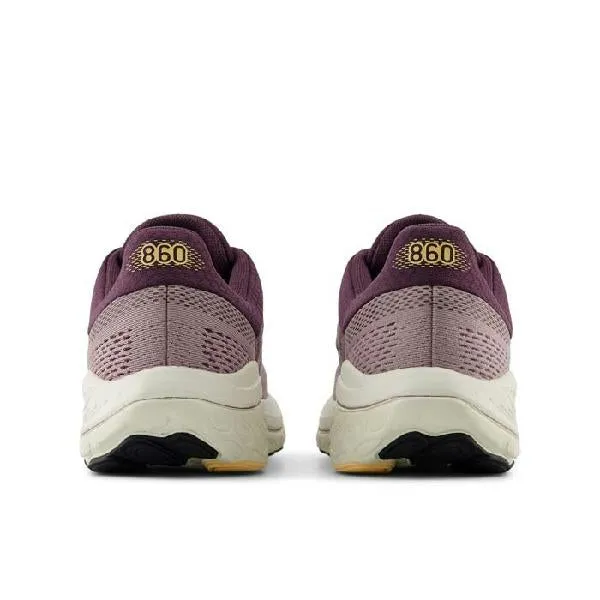 treadmill shoes Womens New Balance Fresh Foam X 860v14 in Ice Wine/Plum Brown/Silver Metallic