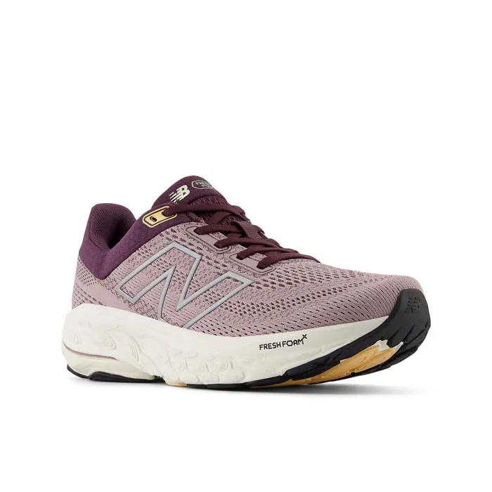 Womens New Balance Fresh Foam X 860v14 in Ice Wine/Plum Brown/Silver Metallic running in heavy rain shoes