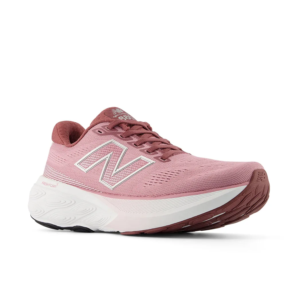 modern equipment adaptive - sports Womens New Balance Fresh Foam X 880v15 in Washed Burgundy/Pink Taffy/Silver