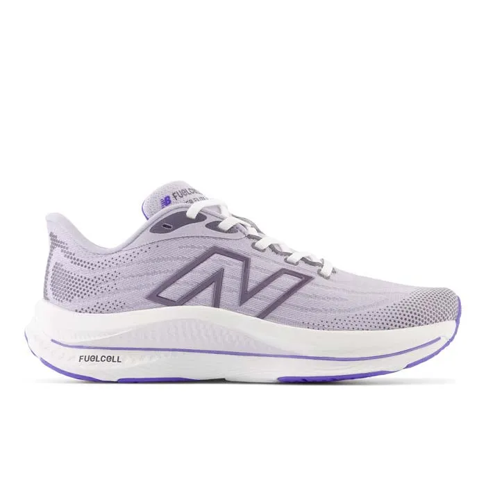 Womens New Balance FuelCell Walker Elite in Grey Violet/Electric Indigo/Shadow Tapered Heel Counter zero - drop shoes