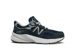 Womens New Balance Made in USA 990v6 in Navy/Navy Padded interior polyester shoes