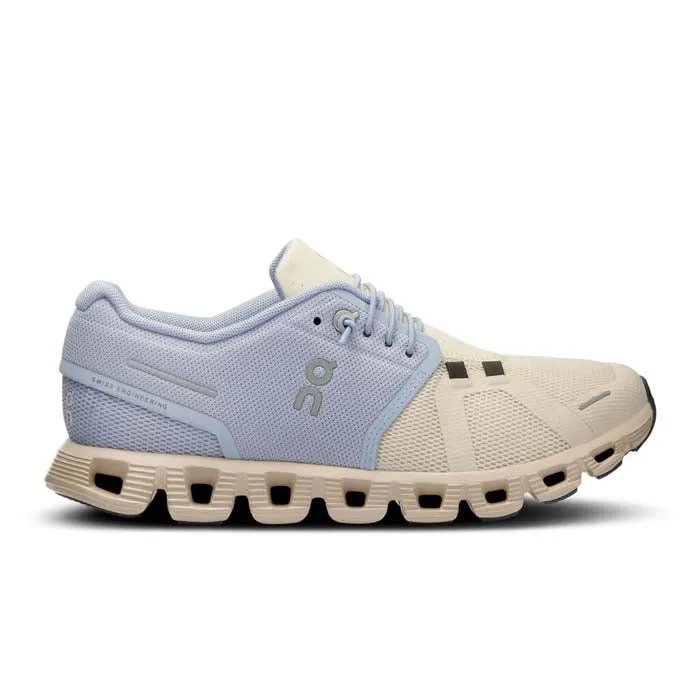 Womens On Running Cloud 5 in Nimbus/Moon Reflective Trim
