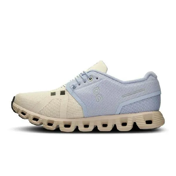 Polyester Womens On Running Cloud 5 in Nimbus/Moon