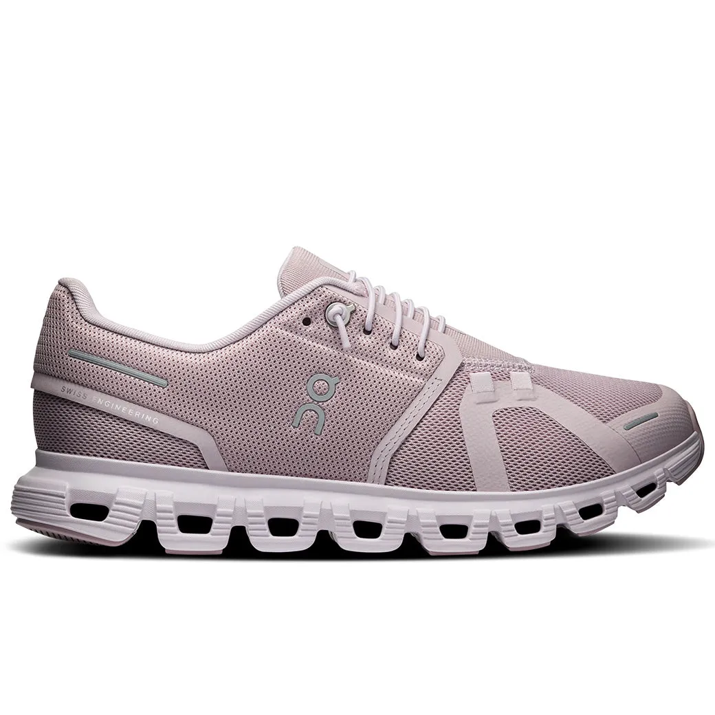 Leather - Upper Womens On Running Cloud 6 in Mauve/Orchid