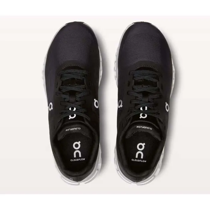 Womens On Running Cloudflow 4 in Black/White low - intensity running shoes