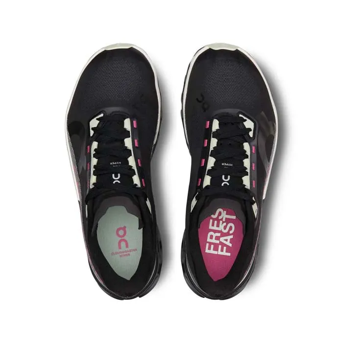 running in a fun run shoes functional - feature shoes Womens On Running Cloudmonster Hyper in Iron/Black