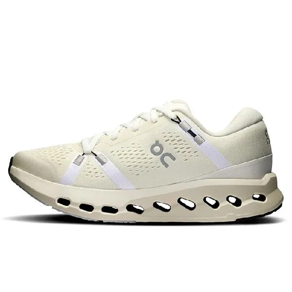 Womens On Running Cloudsurfer 2 in Ivory/Ivory indoor - running