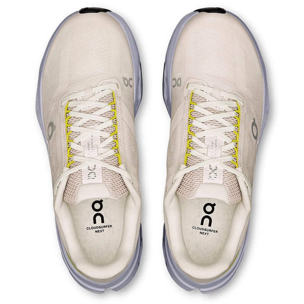 Womens On Running Cloudsurfer Next in Ivory/Nimbus running for a way to stay inspired