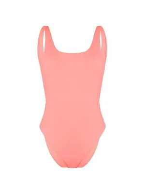AbrasionResistantClothing Joyful Mood Women's Open Back One Piece Swimsuit,Coral