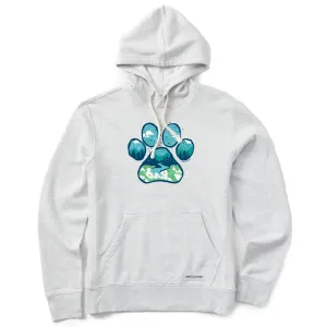 Women's Paw Landscape Simply True Fleece Hoodie Abstract print product home friendliness