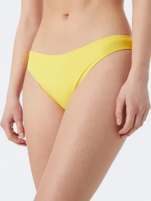 Butter Soft Stretch Women's Plain Bikini Bottom,Yellow