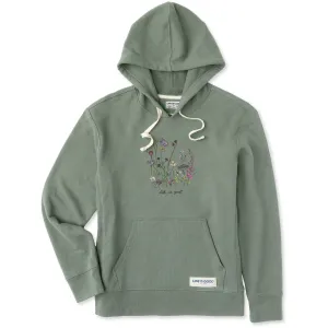 Women's Realaxed Wildflowers Simply True Fleece Hoodie Zip Closure