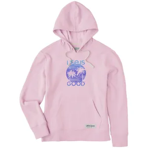 Lounge Comfort Women's Retro Palms Simply True Fleece Hoodie