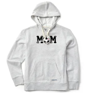 Women's Soccer Ball Mom Simply True Fleece Hoodie product water resistant protection