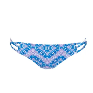 UV Protection Finish Crisscross Back Design Women's Stunner Strappy Hipster Bikini Bottom,Blue