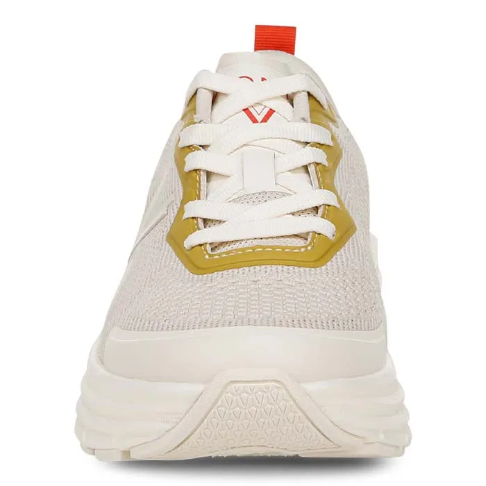 energy - return running shoes moisture - wicking feature Womens Vionic Walk Max in Cream/Tangerine Tango