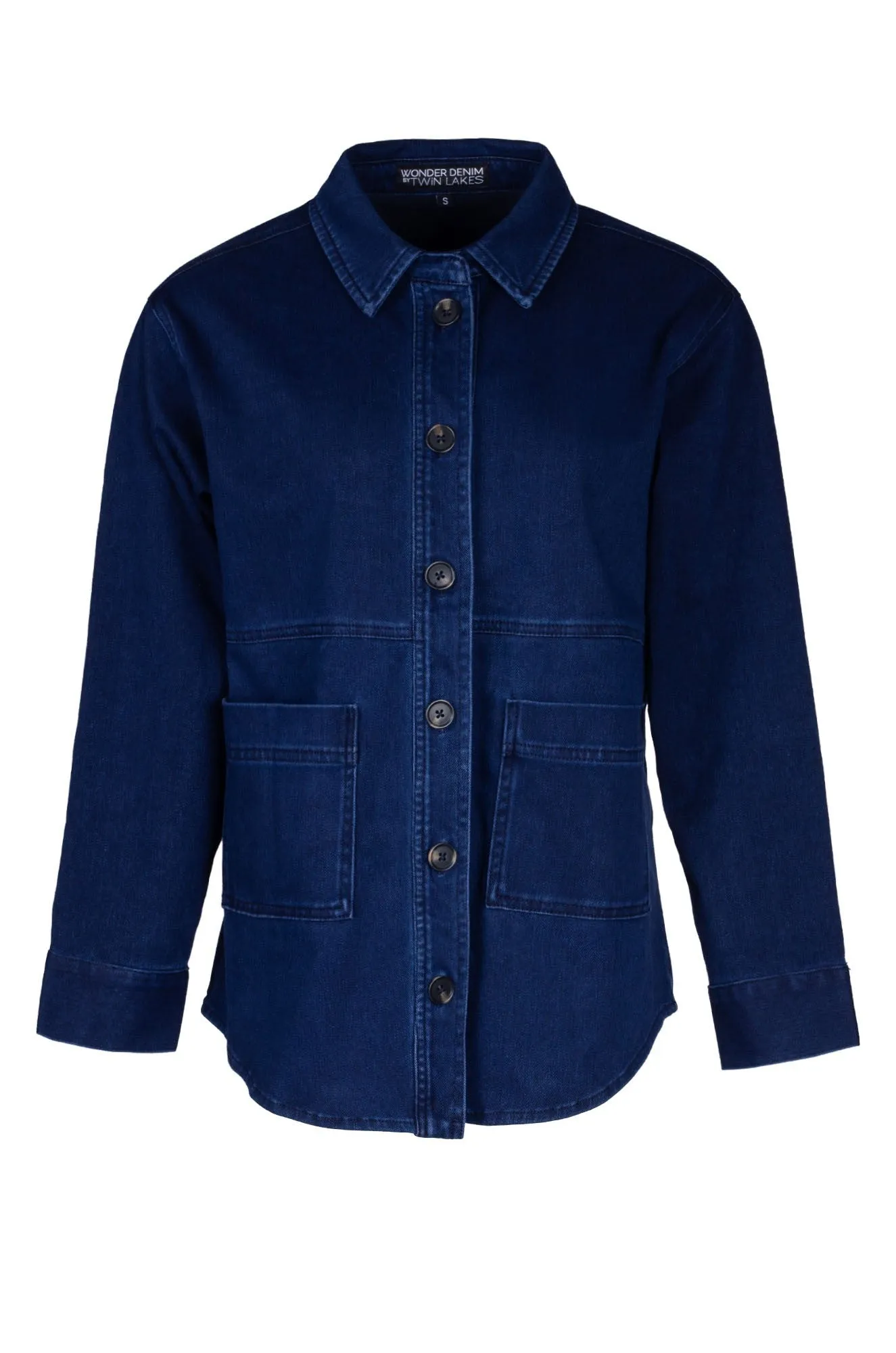 Wonder Stretch Denim Jacket | DARK BLUE | 6945B1 Timeless Fit Style Stretchable Material