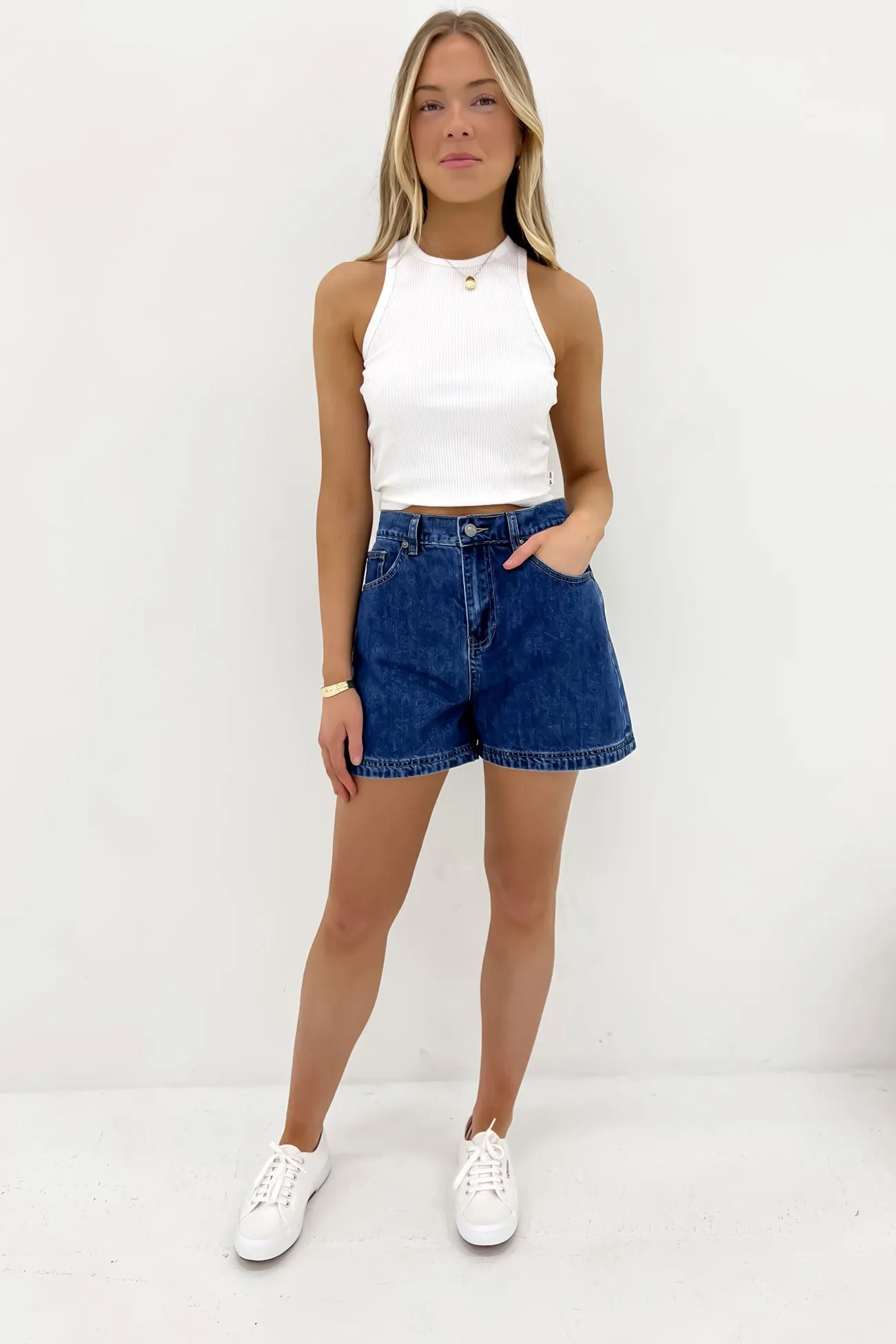 Josie Short Heritage Blue Soft Inner Lining back-to-school