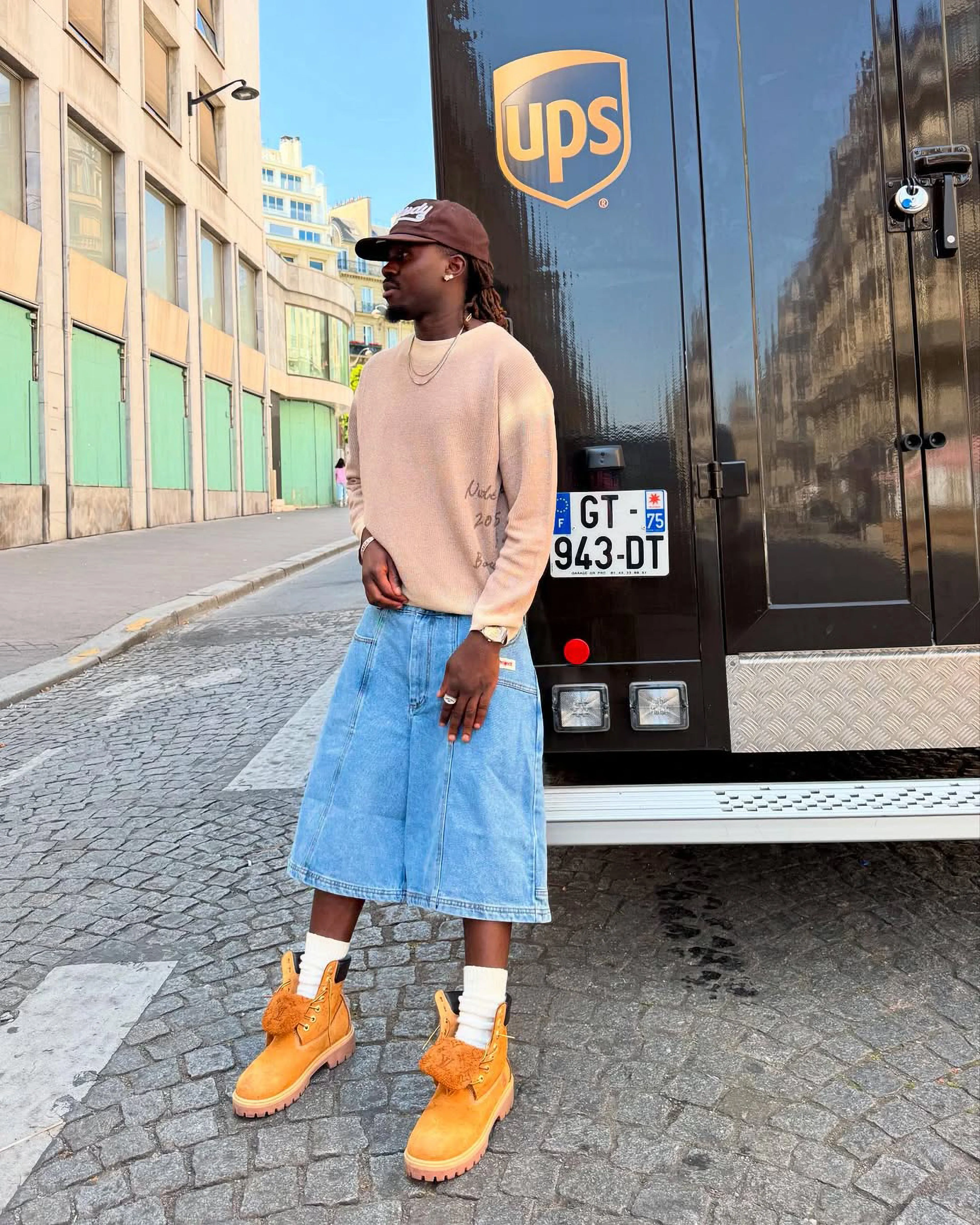 Updown Denim Shorts cyclists Active Look