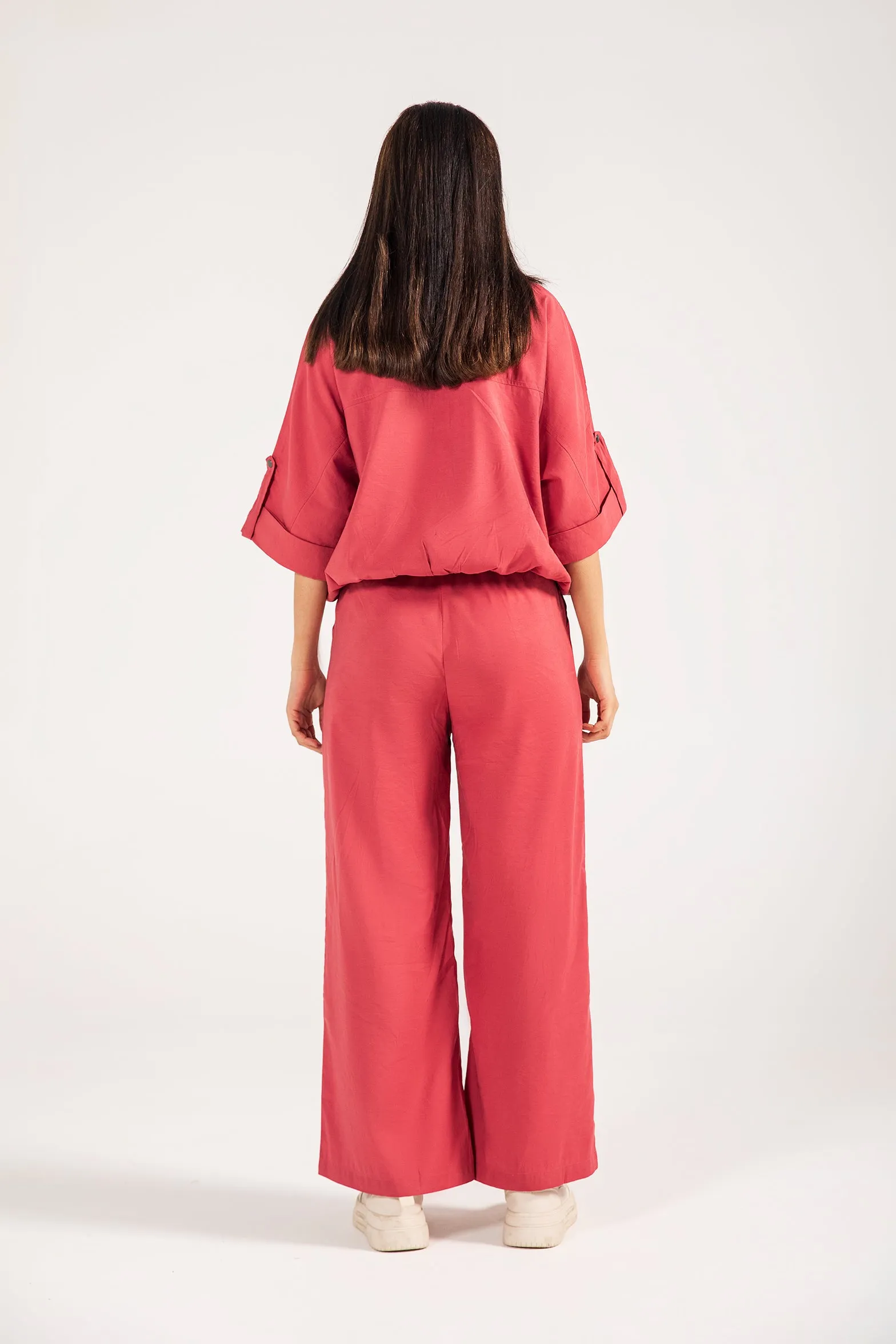 WIDE LEG TROUSERS Solid shade Core Basic