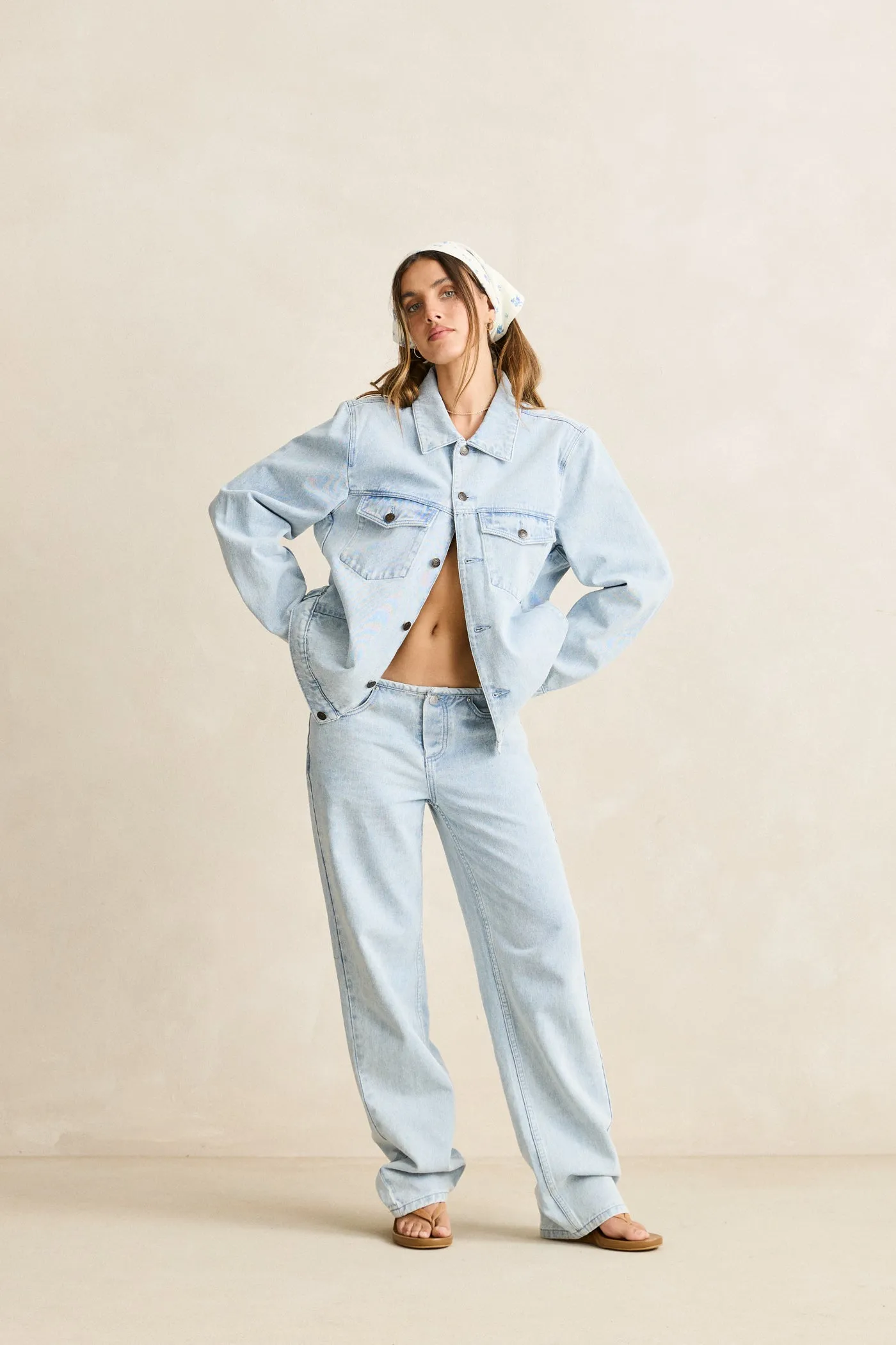 Wren Denim Jacket Denim WaterRepellentFabric