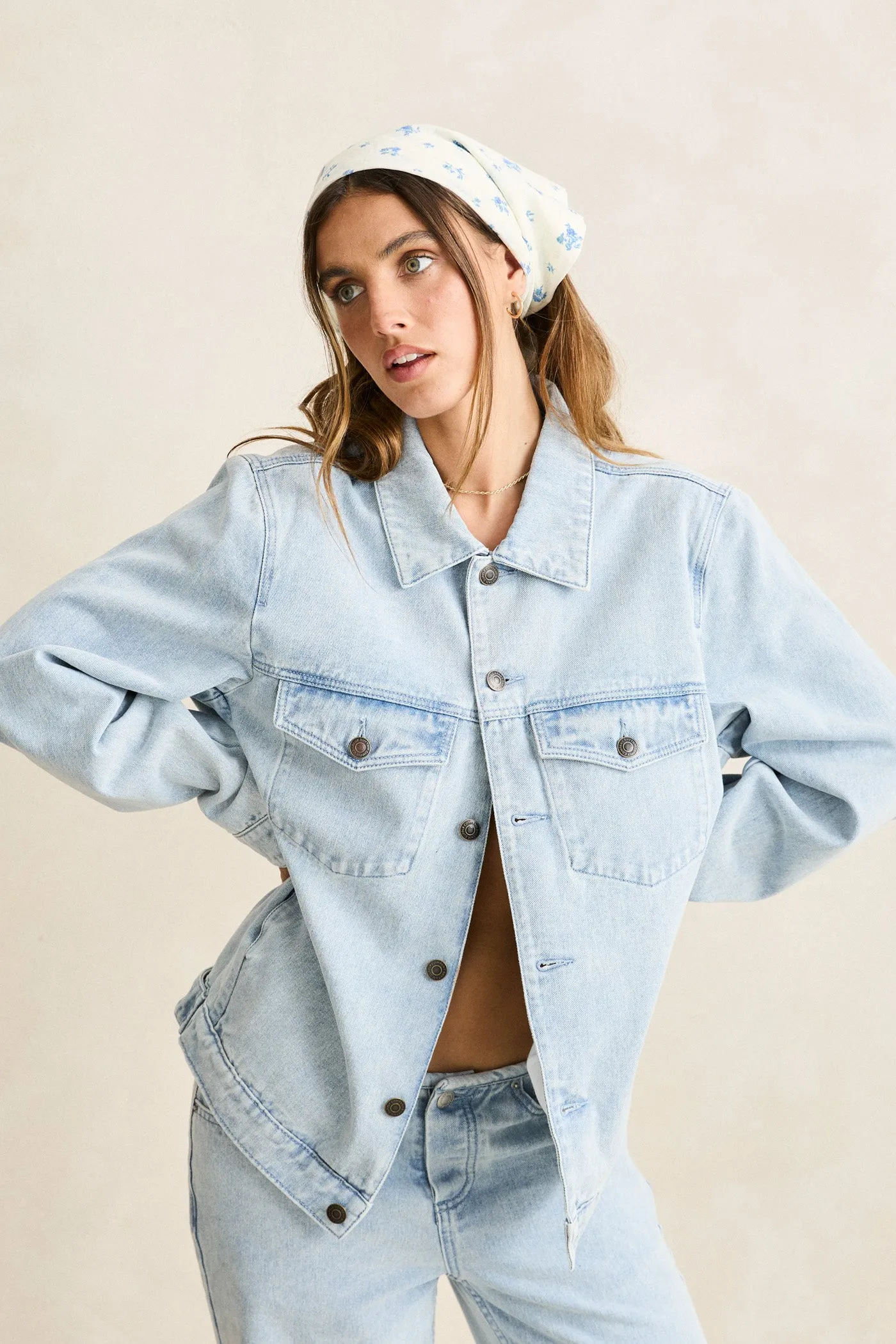 Wren Denim Jacket Denim Noise Free Material