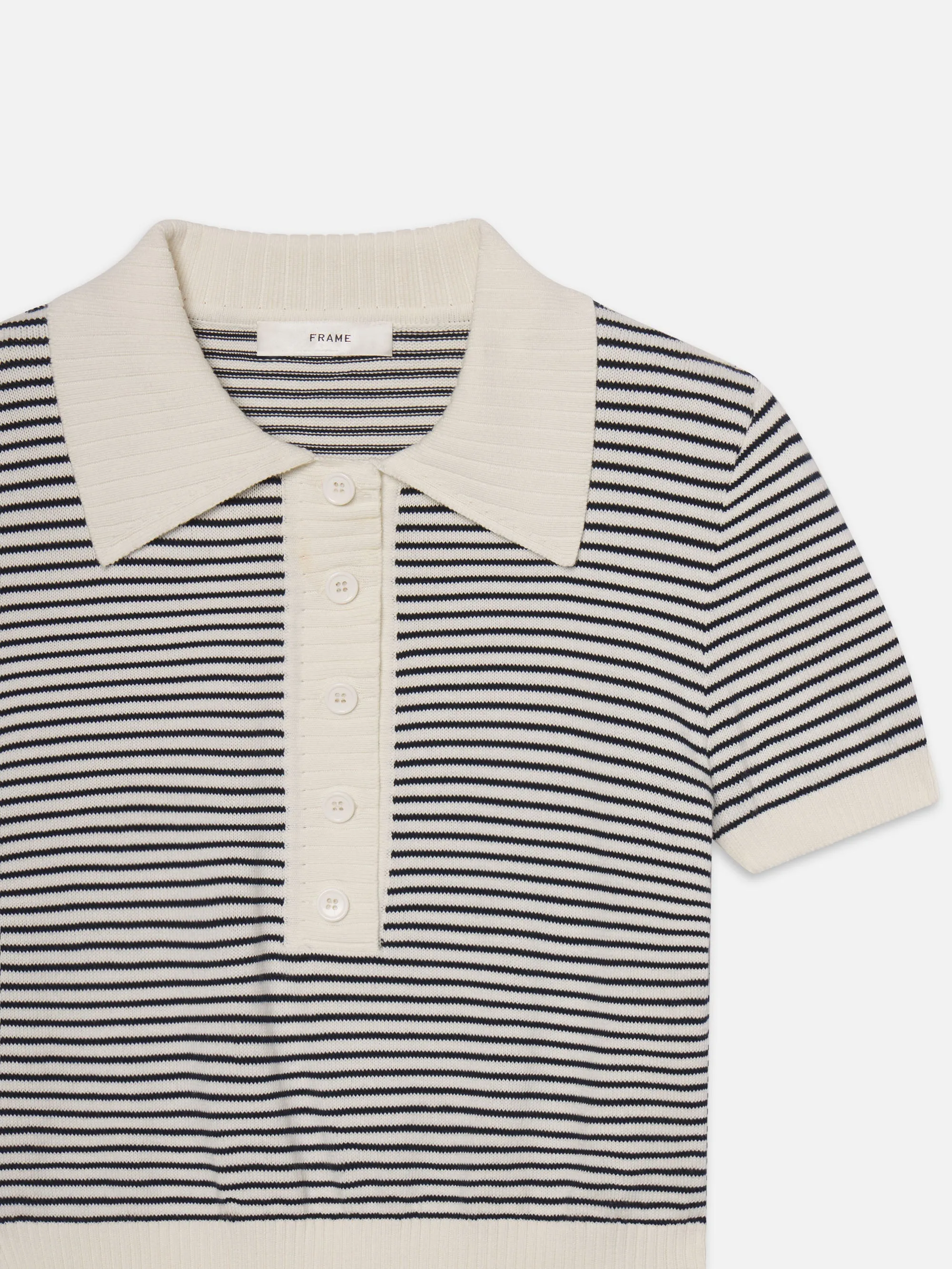 The Graduate Polo -- Navy Multi Elastic hem